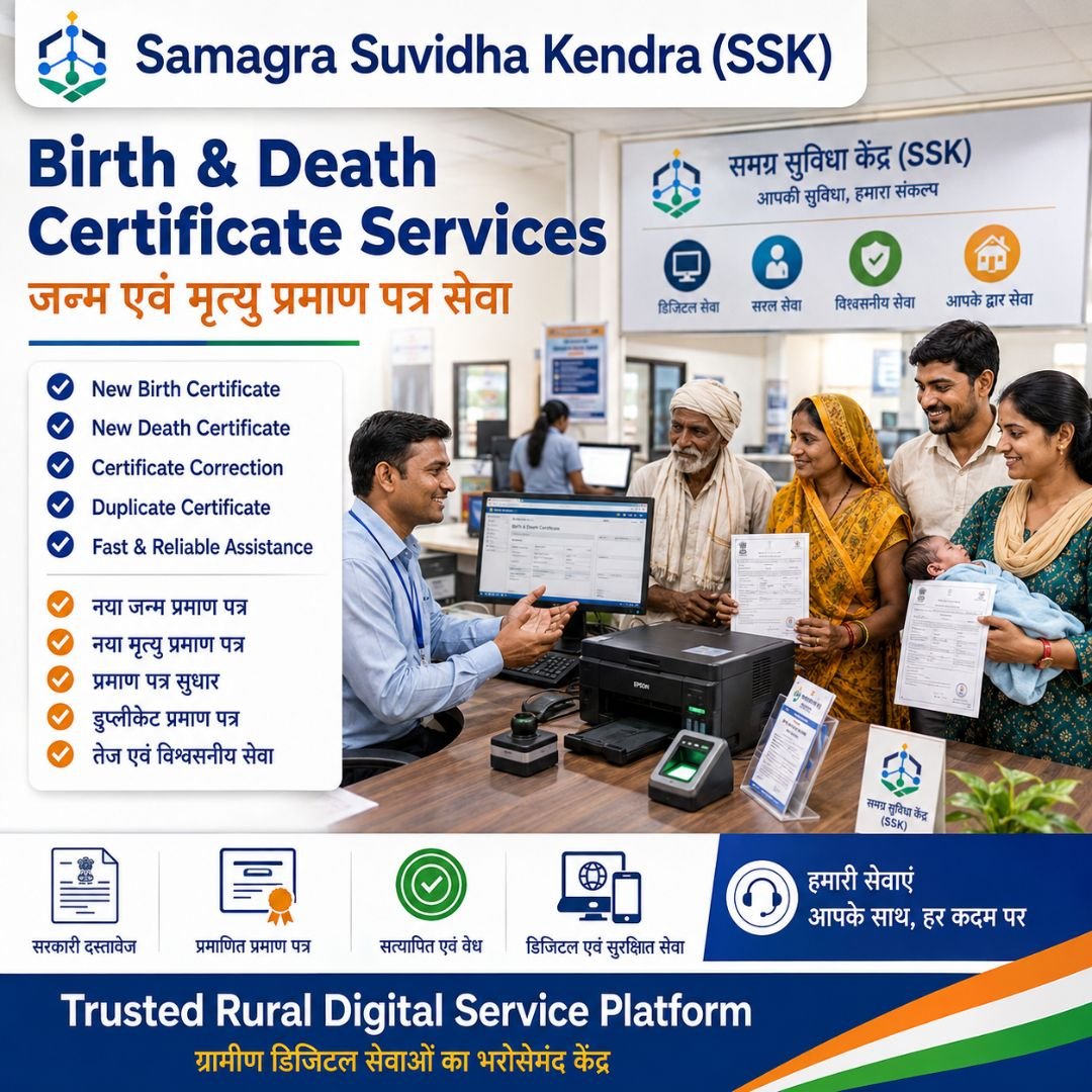Birth & Death Certificate Services | जन्म एवं मृत्यु प्रमाण पत्र सेवा