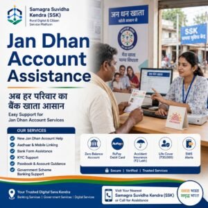 Jan Dhan Account Assistance | जन धन खाता सहायता सेवा